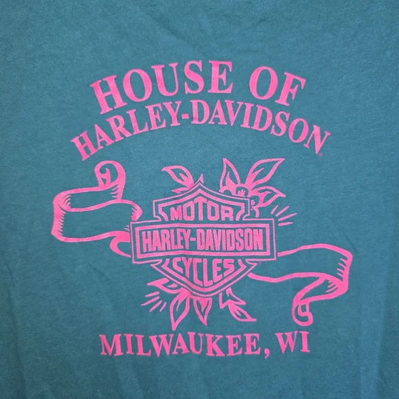 Harley Davidson Motorcycle Womens Long Sleeve Shirt Milwaukee Wisconsin XXL - Picture 4 of 9